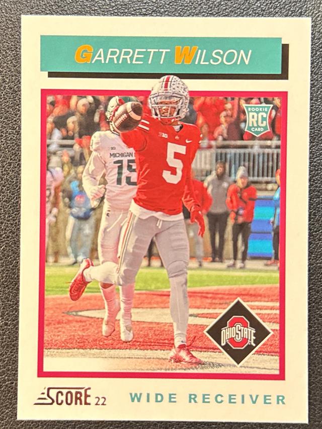 2022 Panini Score Garrett Wilson 1992 Throwback Rookie Set #TB8