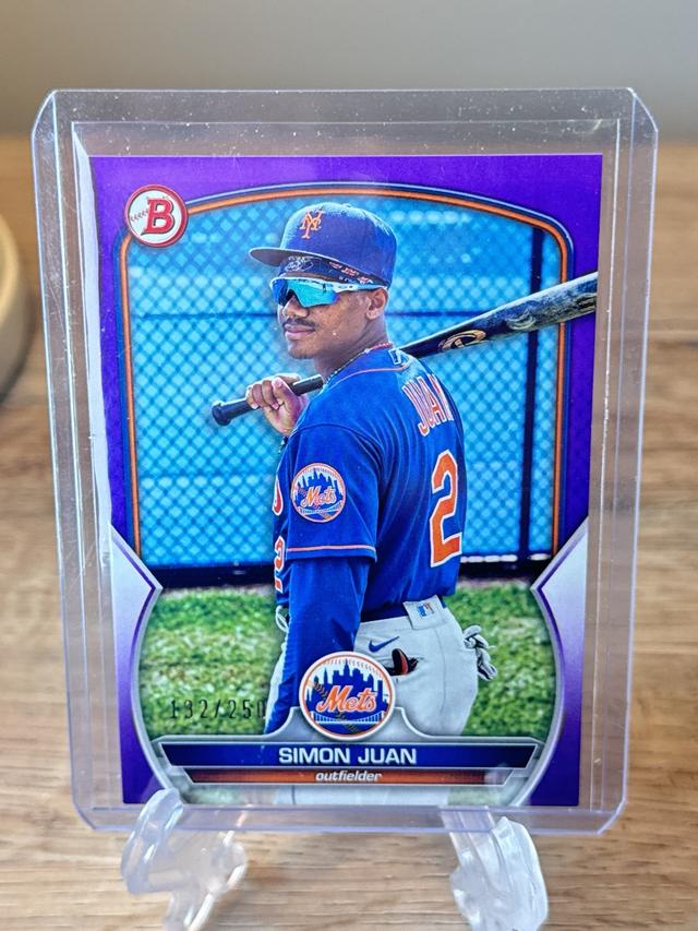 2023 Bowman Simon Juan PAPER PROSPECTS Purple /250 #BP-38