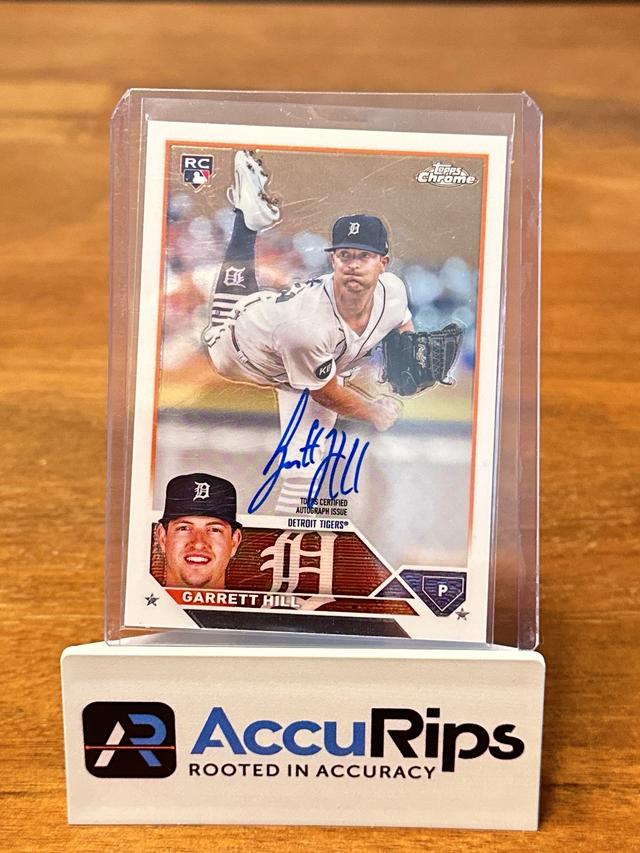 2023 Topps Chrome Update Series Garrett Hill Base Autographs Checklist #RA-GH