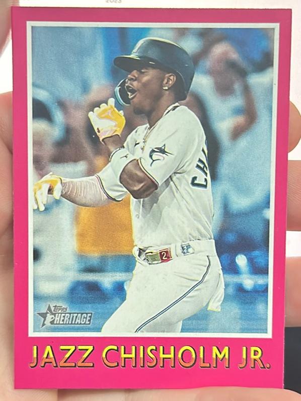 2024 Topps Heritage Jazz Chisholm Jr. 1975 TOPPS BASEBALL SENSATIONS #75BS-13