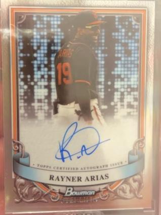 2024 Bowman Sterling Rayner Arias PROSPECT AUTOGRAPHS #PA-RAR