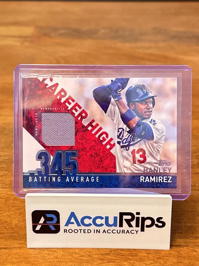 2015 Topps Series 1 Hanley Ramirez Career High Relics Set #CRH-HR