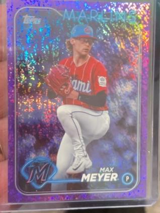 2024 Topps Update Series Max Meyer ﻿Base Set Purple Holo Foilboard #US236