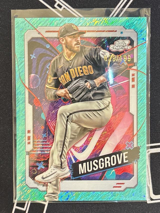 2024 Topps Cosmic Chrome Joe Musgrove Aqua Equinox Refractor /199 #188 Padres