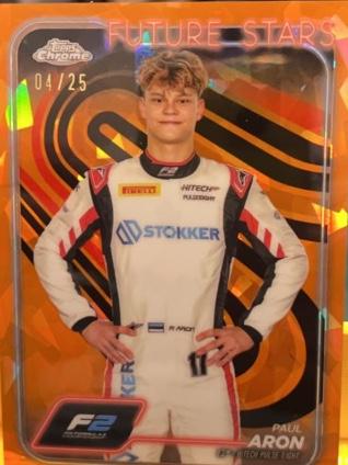 2024 Topps Chrome Sapphire Formula 1 Paul Aron F2 Drivers /25 #31