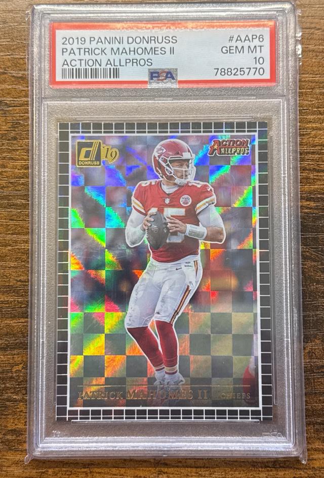 2019 Donruss Football Patrick Mahomes II PSA 10 Action All-Pros Set #AAP-6