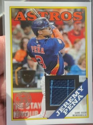 2023 Topps Series 1 Jeremy Pena 1988 TOPPS BASEBALL RELICS #88R-JP