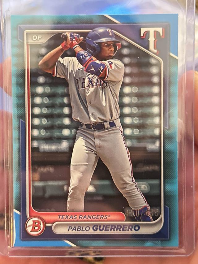 2024 Bowman Draft Pablo Guerrero ﻿Bowman Base Set Sky Blue /499 #BD-178