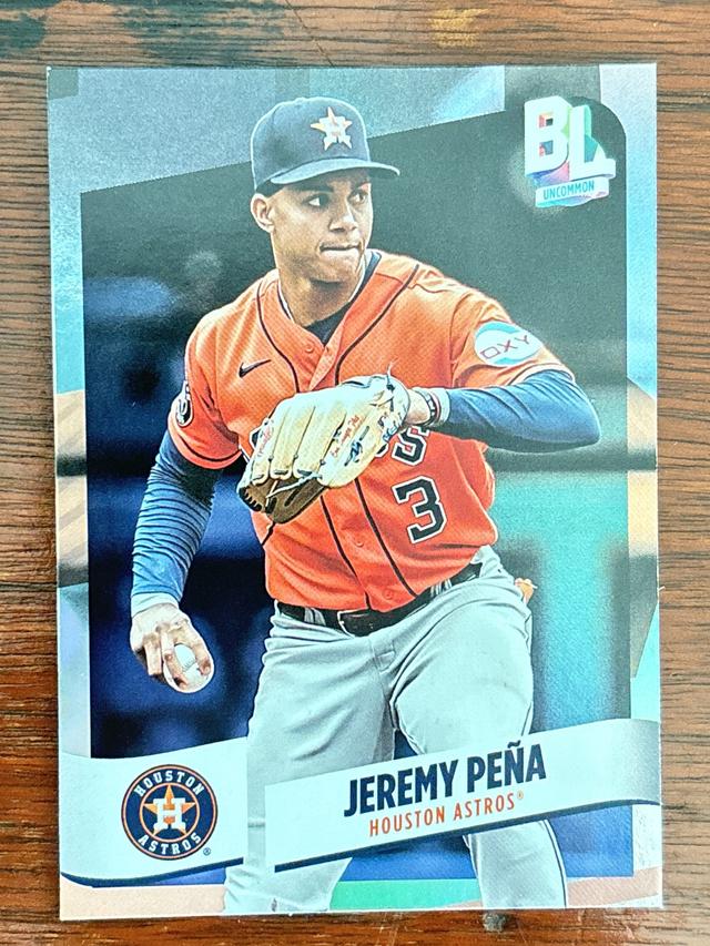 2024 Topps Big League Jeremy Peña UNCOMMON RAINBOW FOIL #202