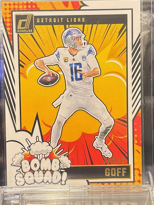 2024 Donruss Football Jared Goff Bomb Squad #17