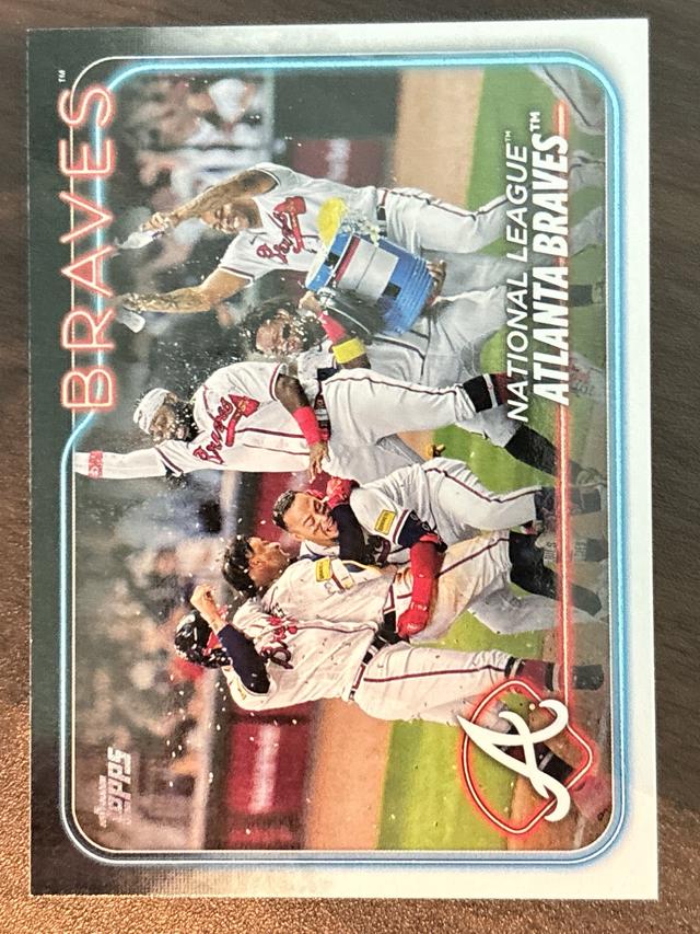 2024 Topps Series 1 Atlanta Braves BASE CARD SET #154