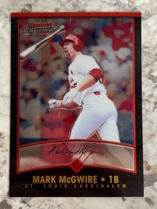 2001 Bowman Chrome Mark McGwire Base Set #110