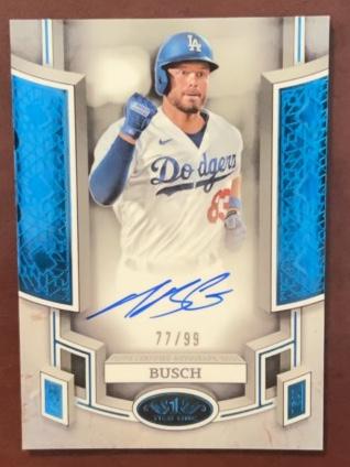 2024 Topps Tier One Michael Busch Blue Foil /99 #BOA-MB