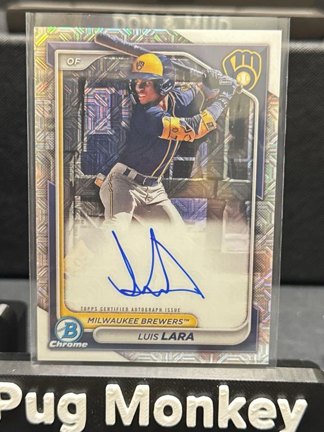 2024 Bowman Chrome Mega Box Luis Lara MEGA CHROME PROSPECT AUTOGRAPHS #BMA-LL