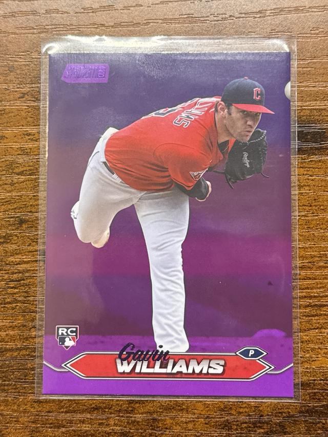 2024 Topps Stadium Club Gavin Williams ﻿Base Set Purple Foil /75 #251