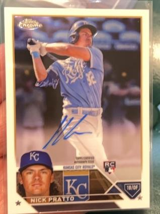 2023 Topps Chrome Nick Pratto ROOKIE AUTOGRAPHS #RA-NPR