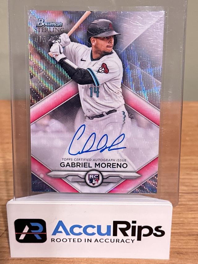 2023 Bowman Sterling Gabriel Moreno Wave Refractors /125 #RA-GM