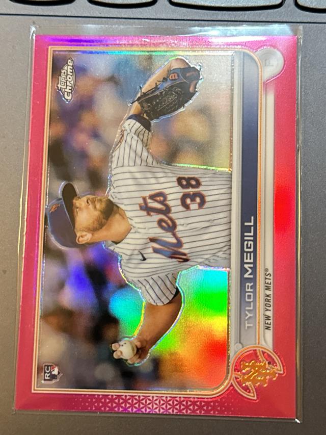 2022 Topps Chrome Tylor Megill ﻿Base Set Magenta Refractors /399 #212