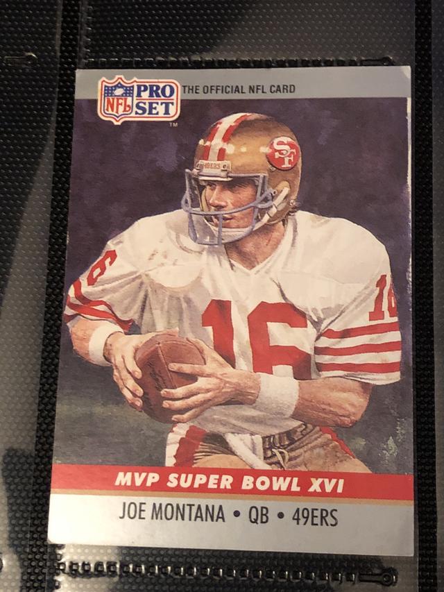 1990 Pro Set Football Joe Montana SBXVI, MVP ﻿Super Bowl Collectibles #16