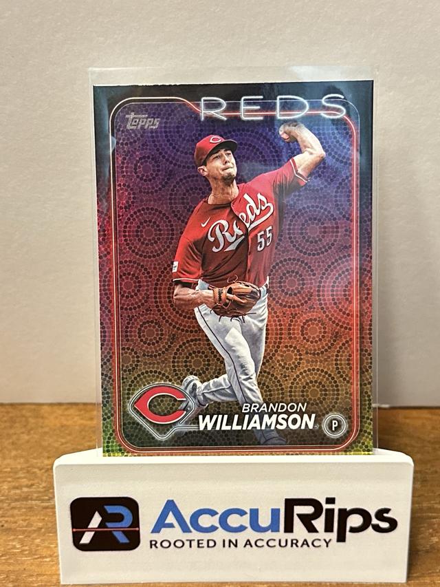 2024 Topps Series 2 Brandon Williamson BASE SET Holiday Parallel #522