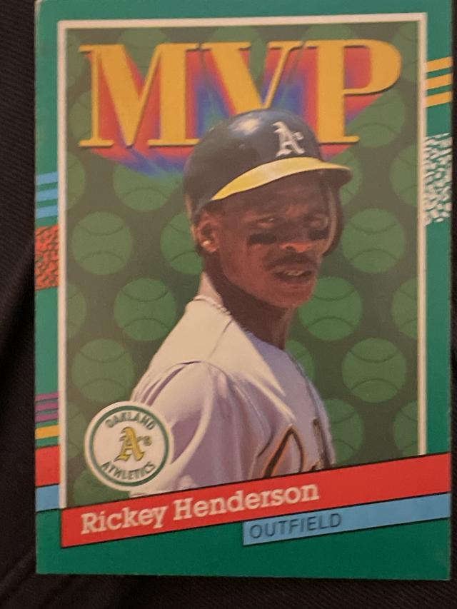 1990 Leaf Rickey Henderson Baseball Set #160