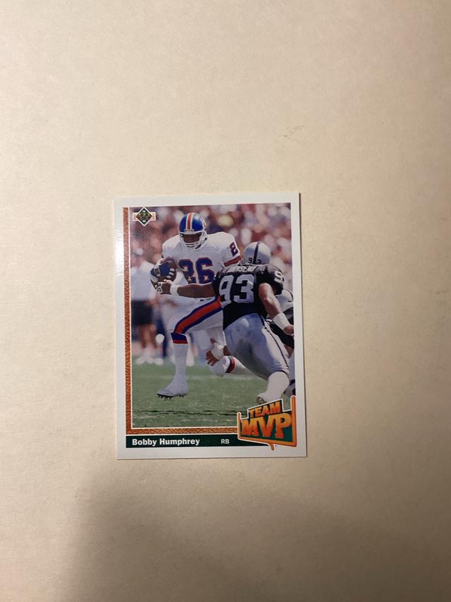 1991 Upper Deck Football Bobby Humphrey Base Set #457