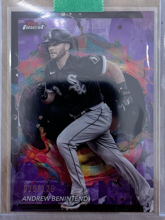 2024 Topps Finest Andrew Benintendi Rare Purple Refractor /125 #261