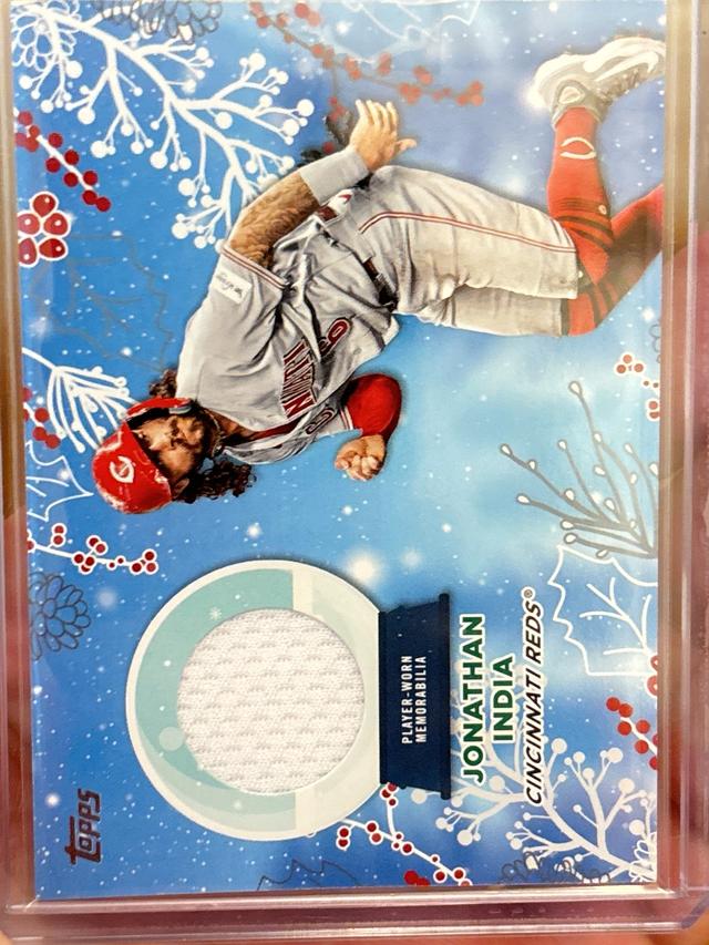 2023 Topps Holiday Jonathan India RELIC CARDS #RC-JI