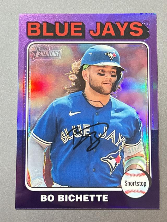 2024 Topps Heritage Bo Bichette BASE CARDS CHROME VARIATION #152