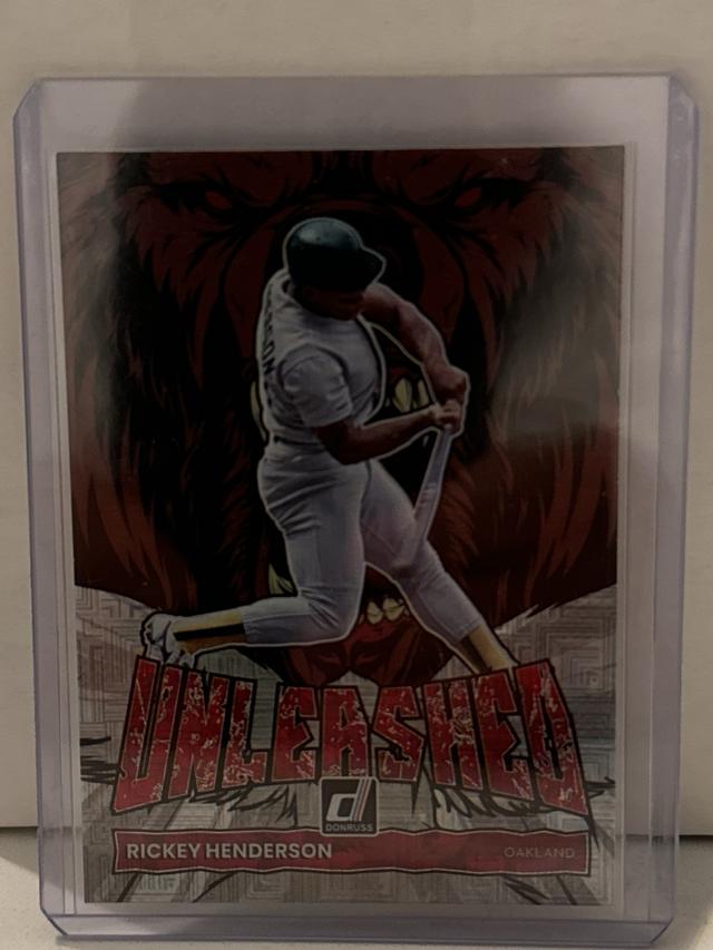 2022 Donruss Rickey Henderson Unleashed Set Vector #17