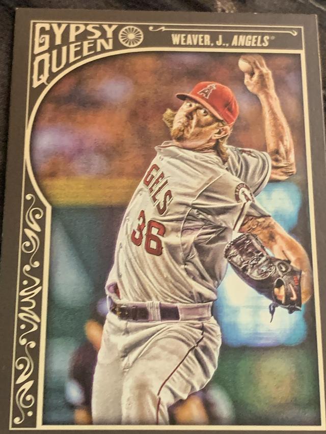 2015 Topps Gypsy Queen Jered Weaver ﻿Base #279