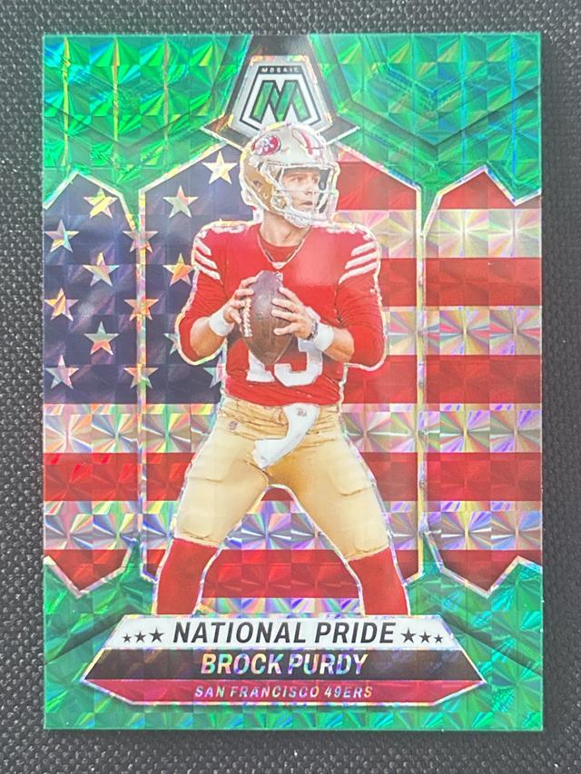 2024 Panini Mosaic Football Brock Purdy National Pride Green #255