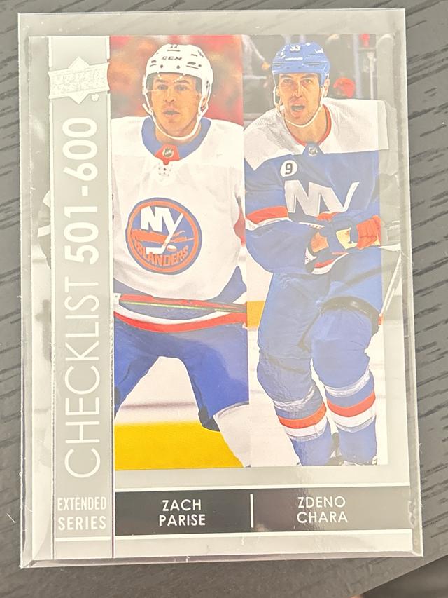 2021-22 Upper Deck Extended Series Zach Parise/Zdeno Chara CL Base Set #699