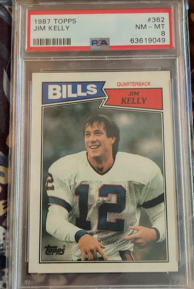 1987 Topps Football Jim Kelly PSA 8.0 Base Set #362