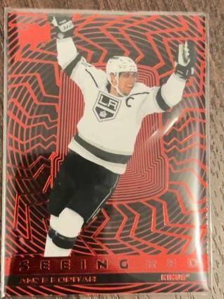 2023-24 Upper Deck Extended Series Hockey Anze Kopitar Seeing Red  #SR-35