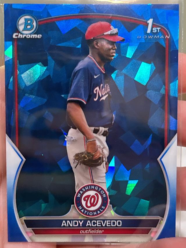 2023 Bowman Chrome Sapphire Andy Acevedo Prospects Checklist #BCP-237