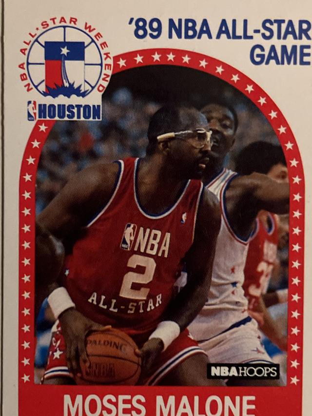 1989-90 NBA Hoops Moses Malone All-Star Panels Set #84