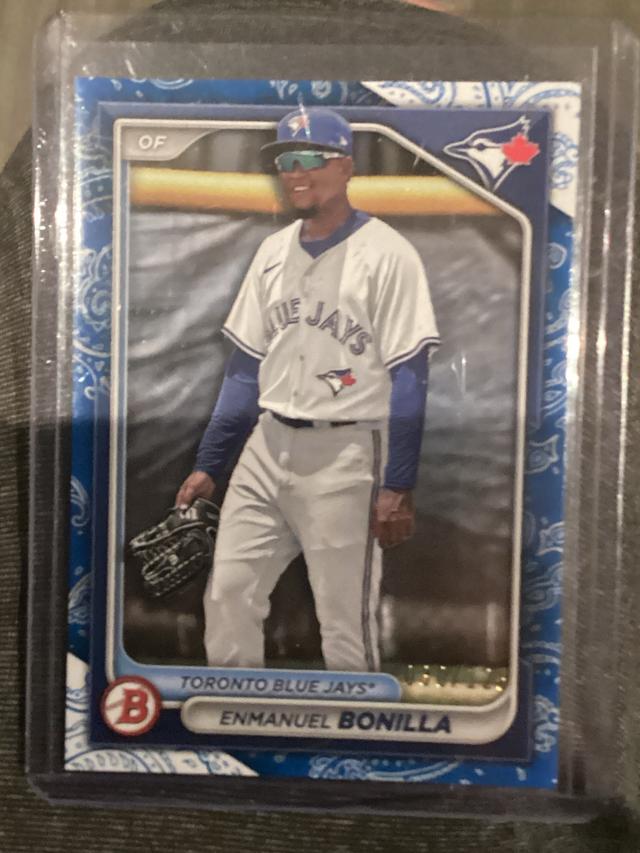 2024 Bowman Enmanuel Bonilla PAPER PROSPECTS II Blue Pattern /125 #BP-53