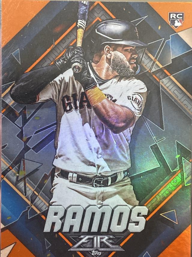 2022 Topps Fire Heliot Ramos Base Set Orange /299 #22