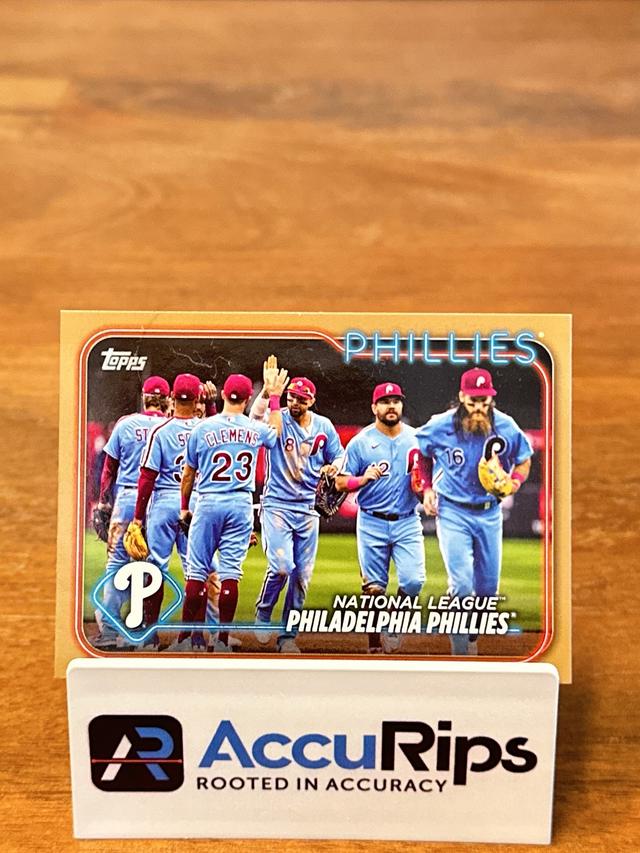 2024 Topps Series 1 Philadelphia Phillies BASE CARD SET Gold /2024 #126