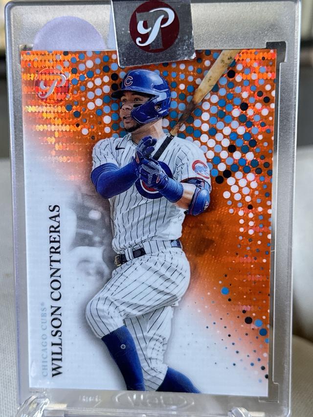 2022 Topps Pristine Willson Contreras Base Set Orange /25 #142