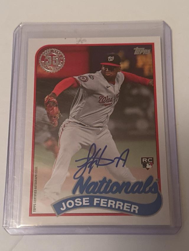 2024 Topps Series 2 Jose Ferrer 1989 TOPPS BASEBALL AUTOGRAPH CARDS #89BA-JFE