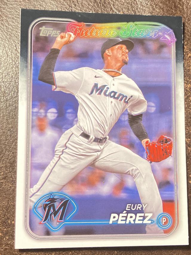 2024 Topps Series 1 Eury Pérez BASE CARD SET #197