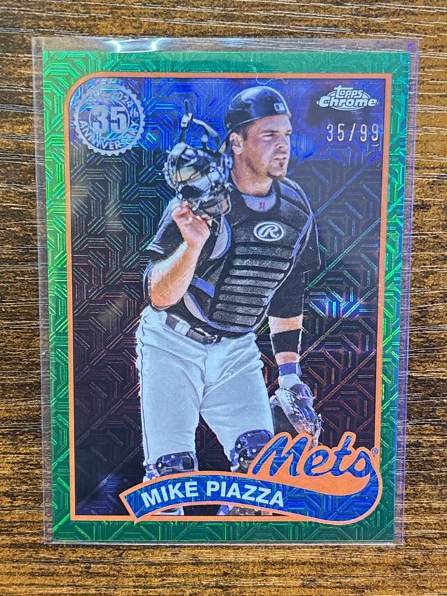 2024 Topps Series 2 1989 Chrome Mike Piazza Mojo Refractor /99 #2T89C-57 Mets