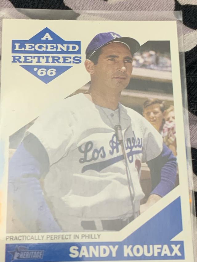 2015 Topps Heritage Sandy Koufax A Legend Retires Set #SK-11