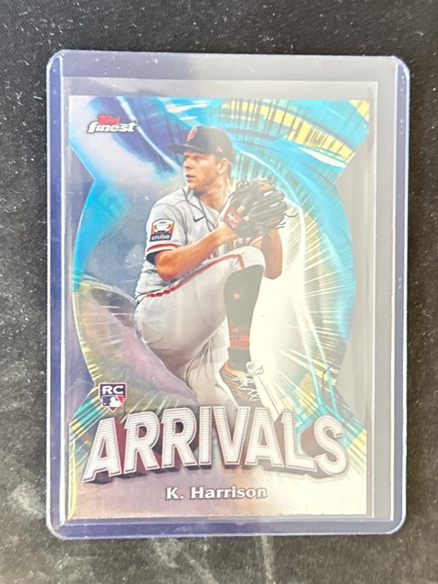 2024 Topps Finest Kyle Harrison Arrivals Checklist #A-17