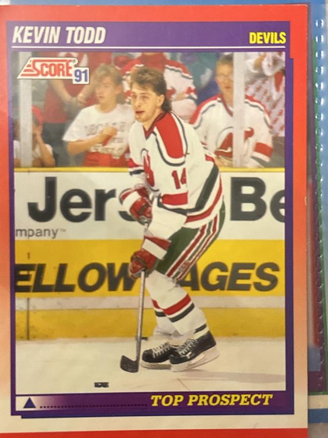 1991 Score Hockey Kevin Todd ﻿Top Prospect #287