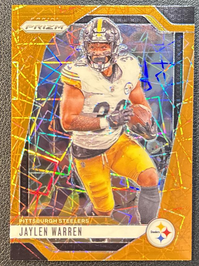 2024 Panini Prizm Football Jaylen Warren ﻿Base Set Orange Ice Prizms #242