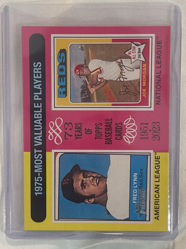 2024 Topps Heritage Fred Lynn, Joe Morgan MVP #194