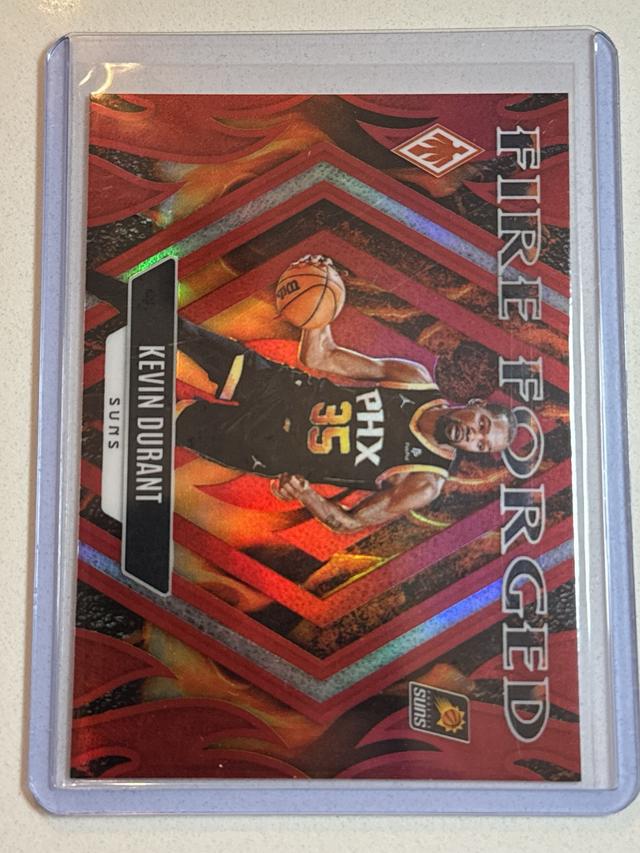 2023-24 Panini Phoenix Basketball Kevin Durant Fire Forged Red /125 #10